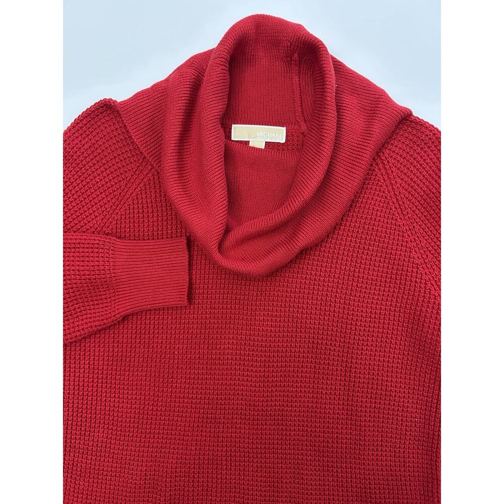 Michael Kors Red Cowl Neck Sweater Small